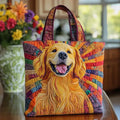 Compañero Dorado | Bolsa tote acolchada artesanal