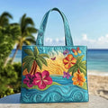 Brisa Isleña | Bolsa tote acolchada artesanal