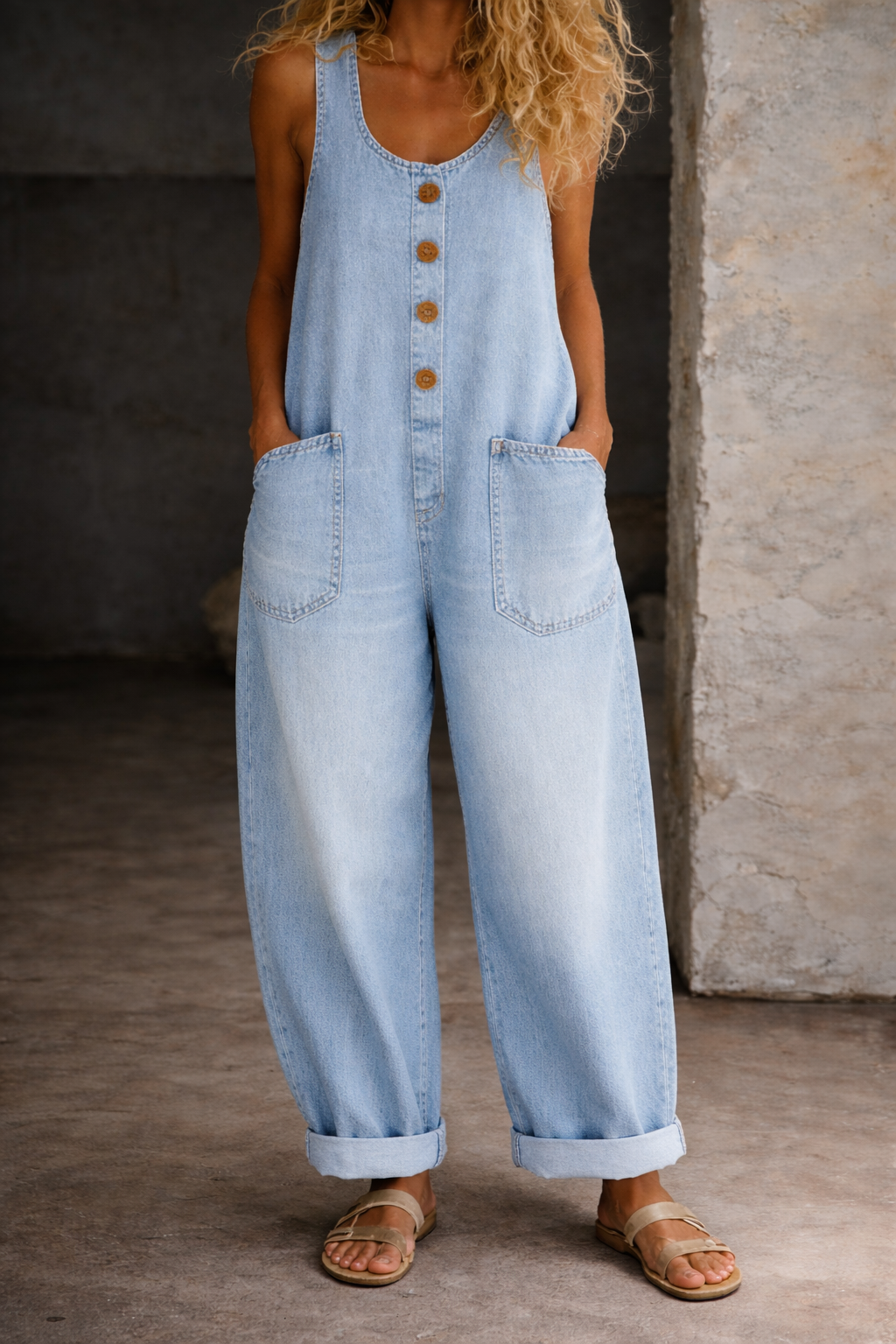 Sadie | Peto vaquero de algodón lavado de estilo vintage