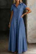 Eliza | Vestido vaquero largo