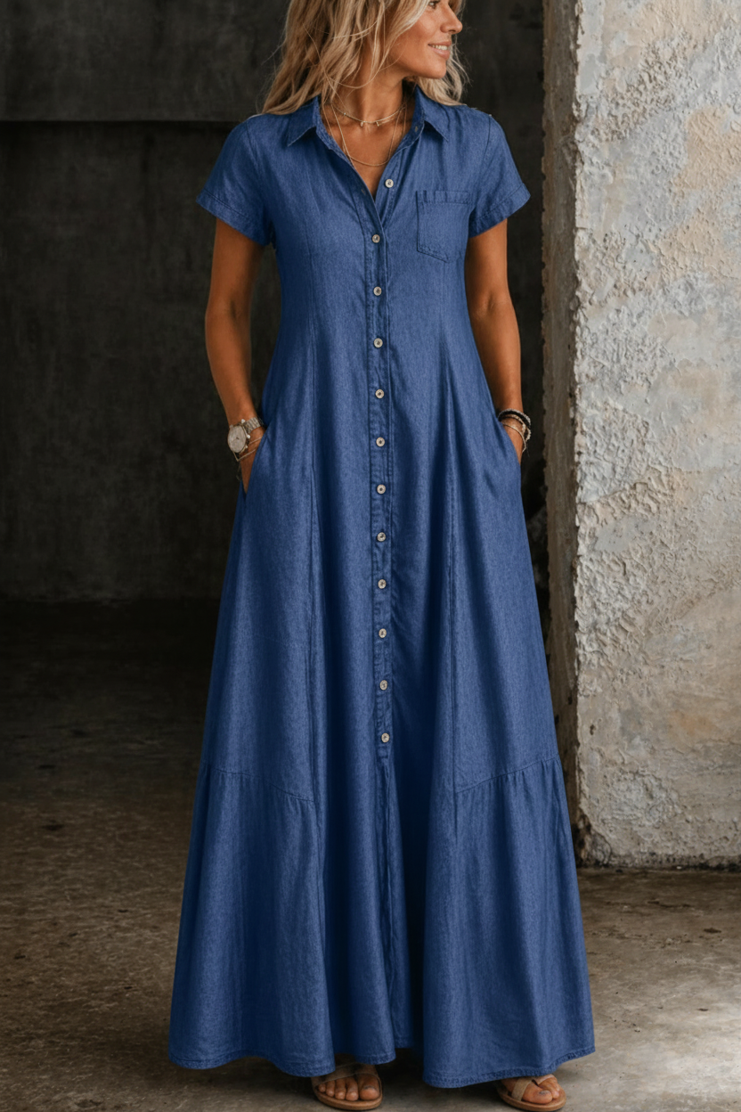 Mandy | Vestido vaquero largo