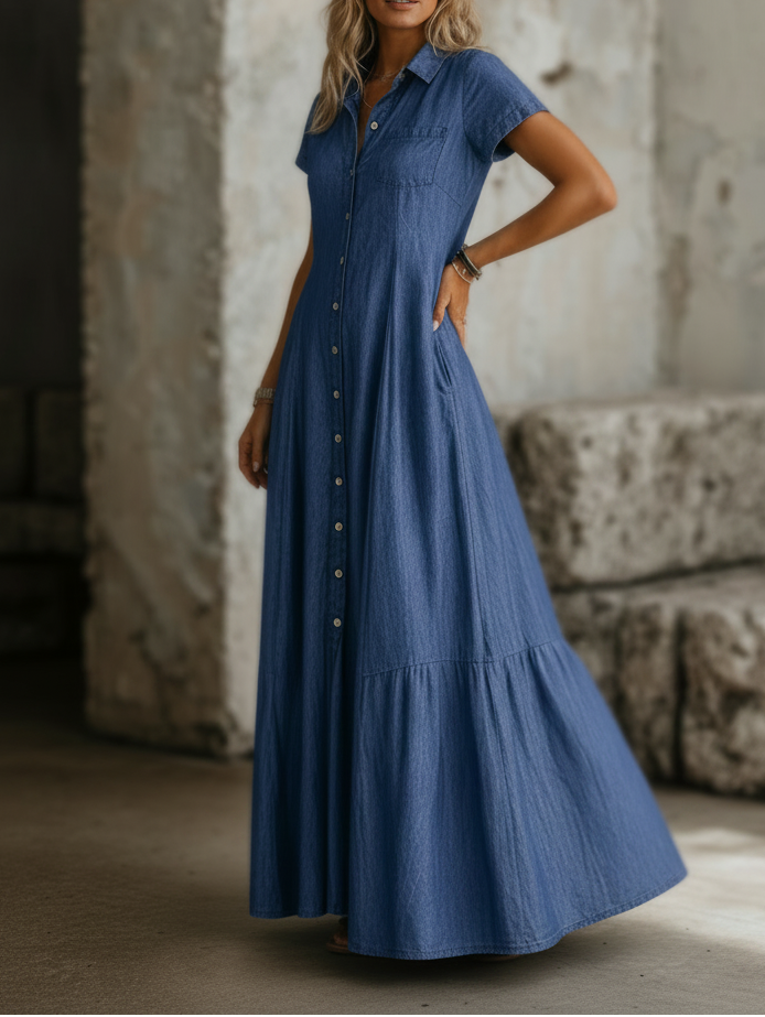 Mandy | Vestido vaquero largo