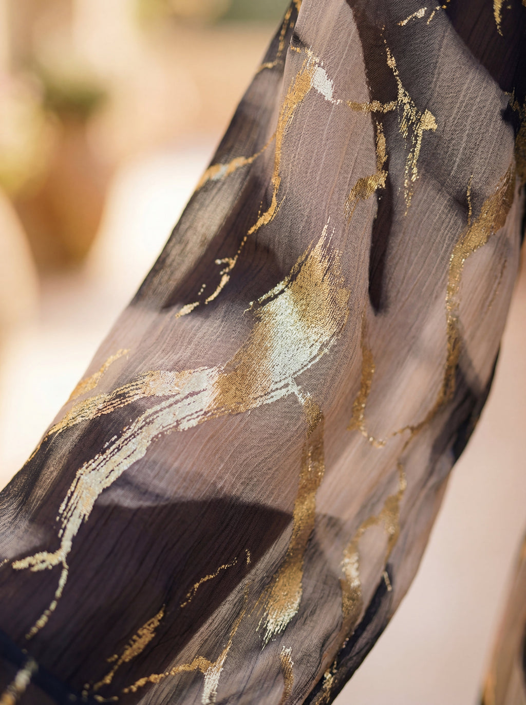 Aira | Vestido de gasa estampado