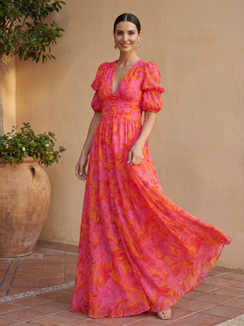 Olvera | Vestido largo elegante