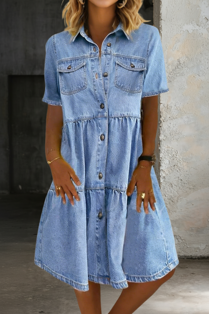 Sophia | Vestido vaquero elegante e informal