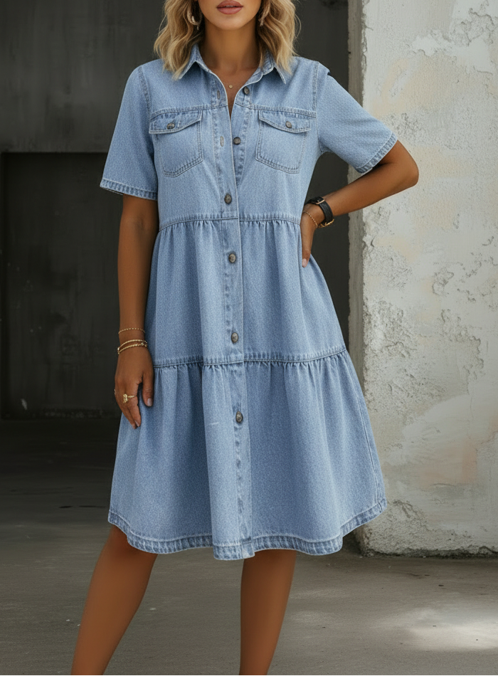 Sophia | Vestido vaquero elegante e informal