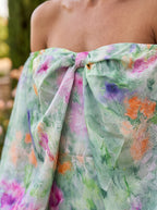 Lindaraja | Vestido floral de hombros descubiertos