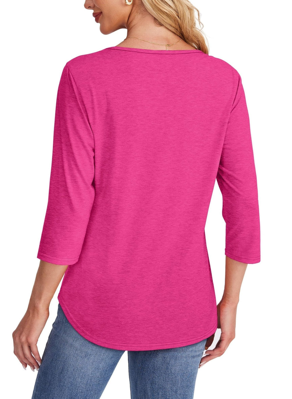 Mona | Blusa plissada com mangas 3/4
