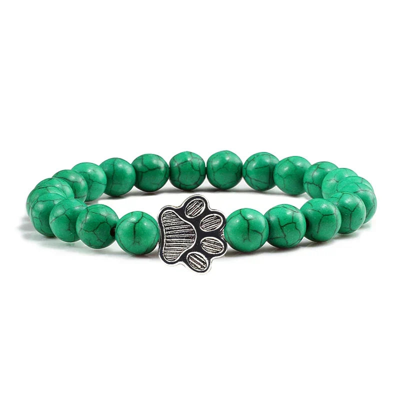 Bracelet with beaded paws