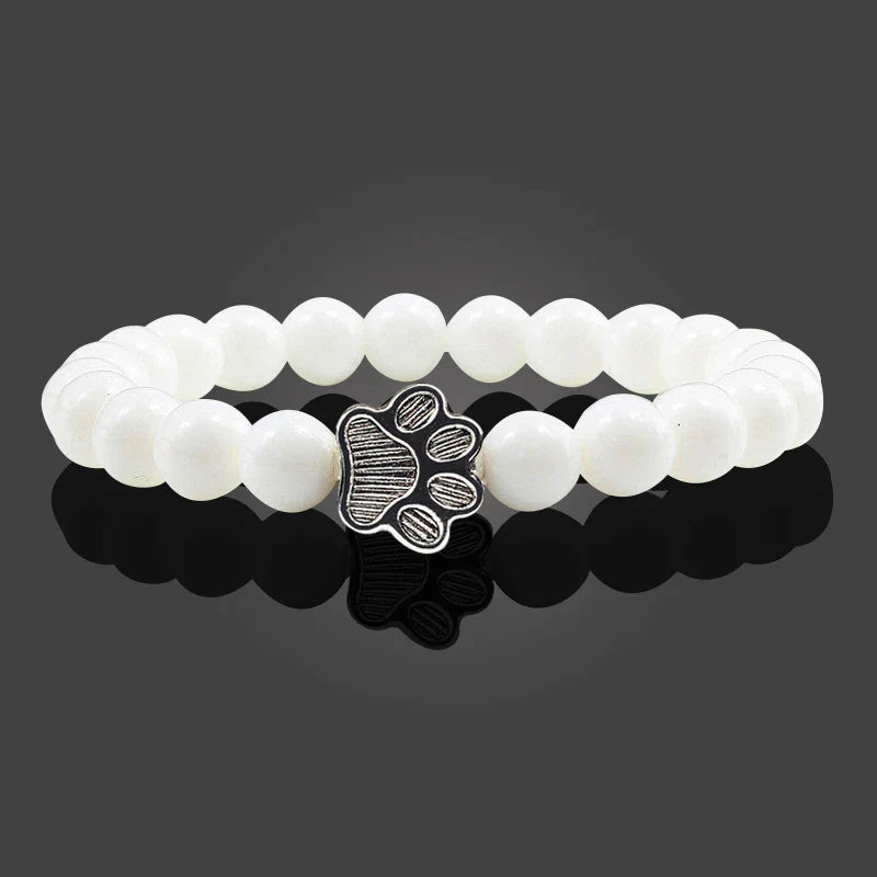 Bracelet with beaded paws