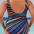 Lina | Seu maiô listrado com efeito push-up para um visual feminino de verão