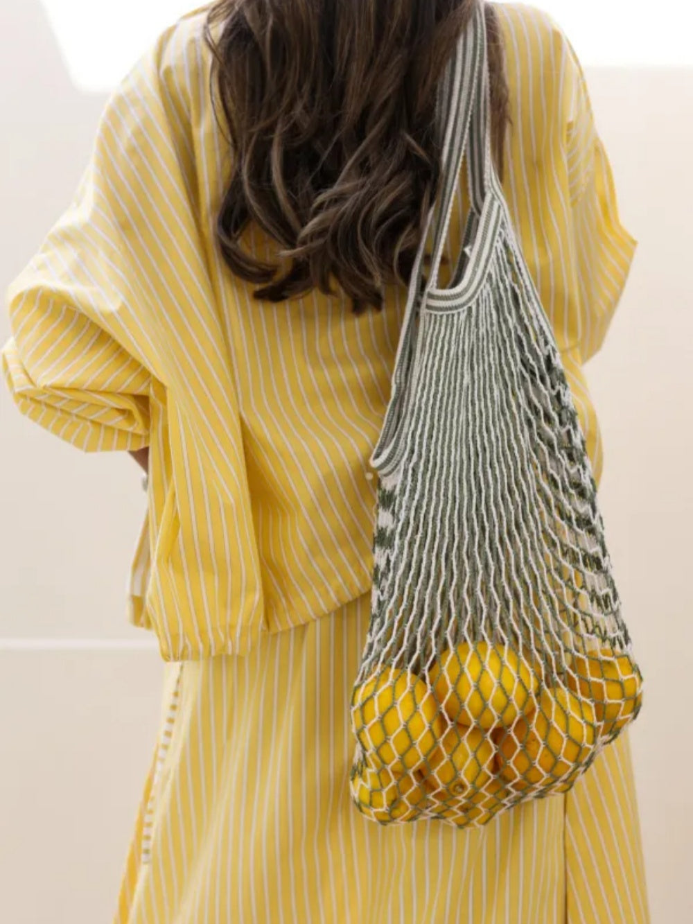 Conjunto casual Sophie amarelo com listras