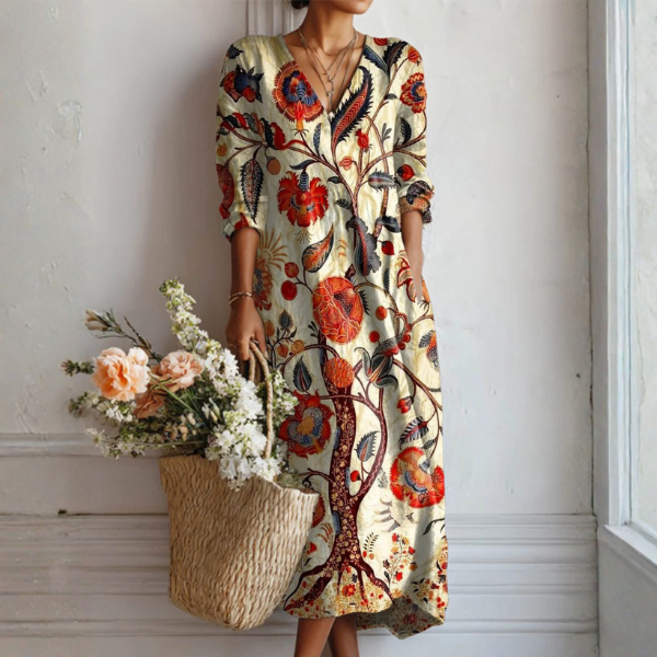 Kendra - Vestido floral boémio