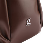 Chara | Croissant-shaped leather sling bag