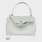 Libby | Structured Leather Handbag with Magnetic Flap Closure