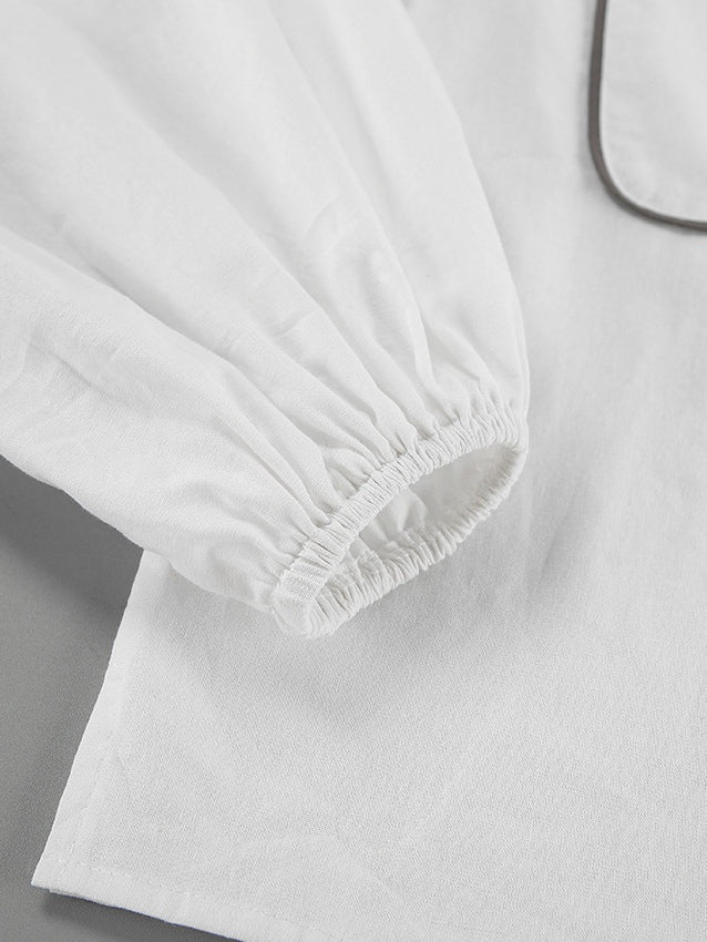 Conjunto de dos piezas de algodón y lino Dante