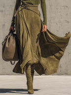 Olivia Turtleneck Top and Maxi Skirt Set
