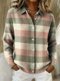 Noor – Checkered Hoodie Blouse