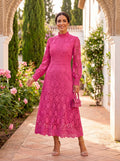 Carmona | Vestido de gola alta e mangas compridas
