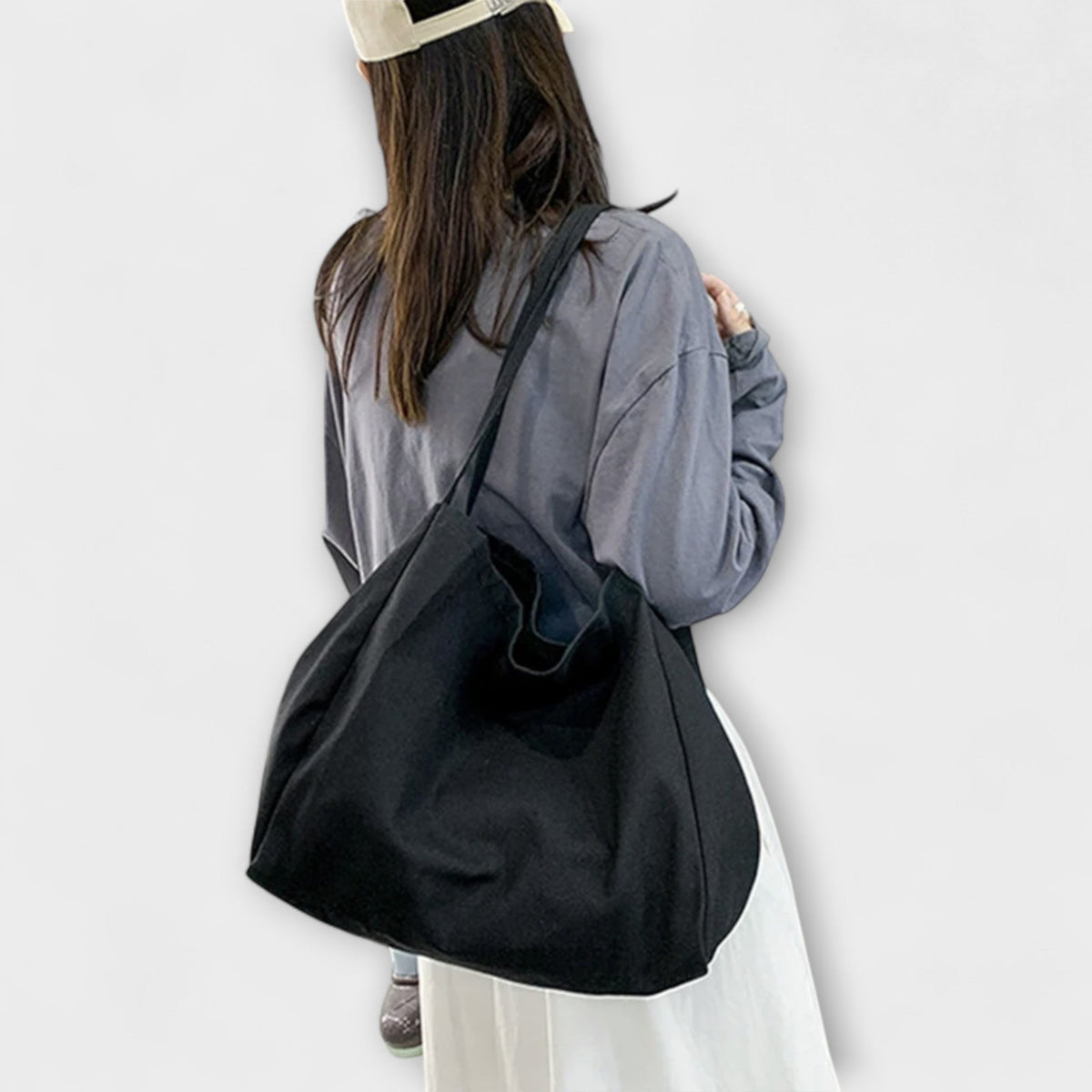 Olivia - Saco de compras grande em lona de alta qualidade