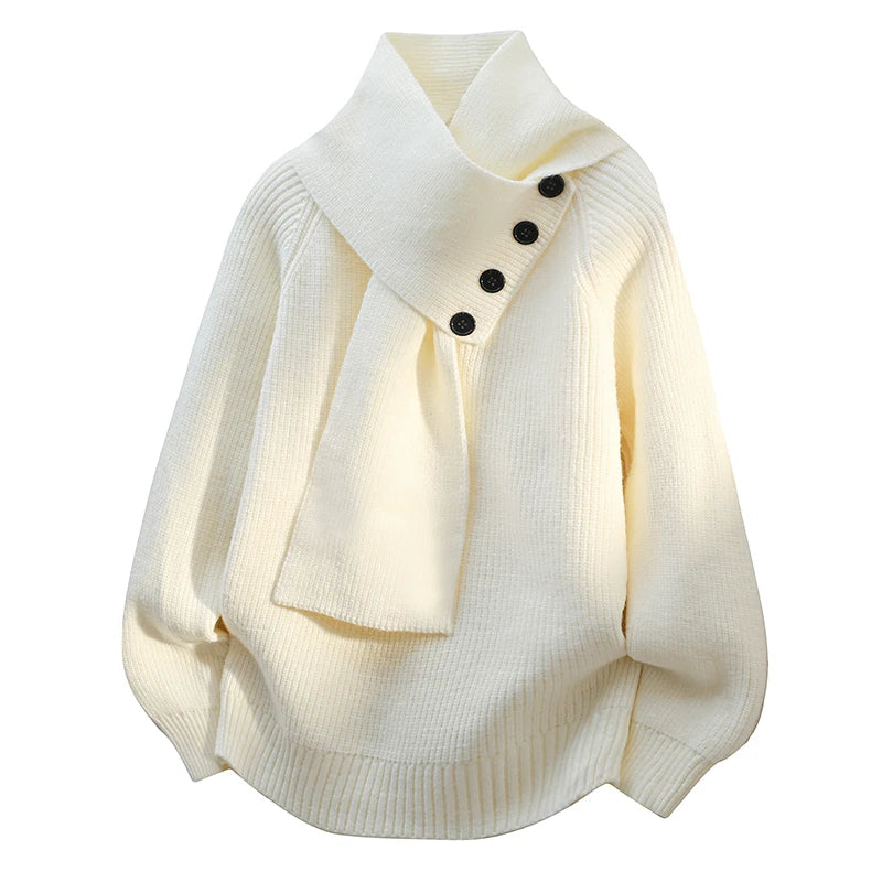 Elara | Soft Button-Detail Knit Sweater