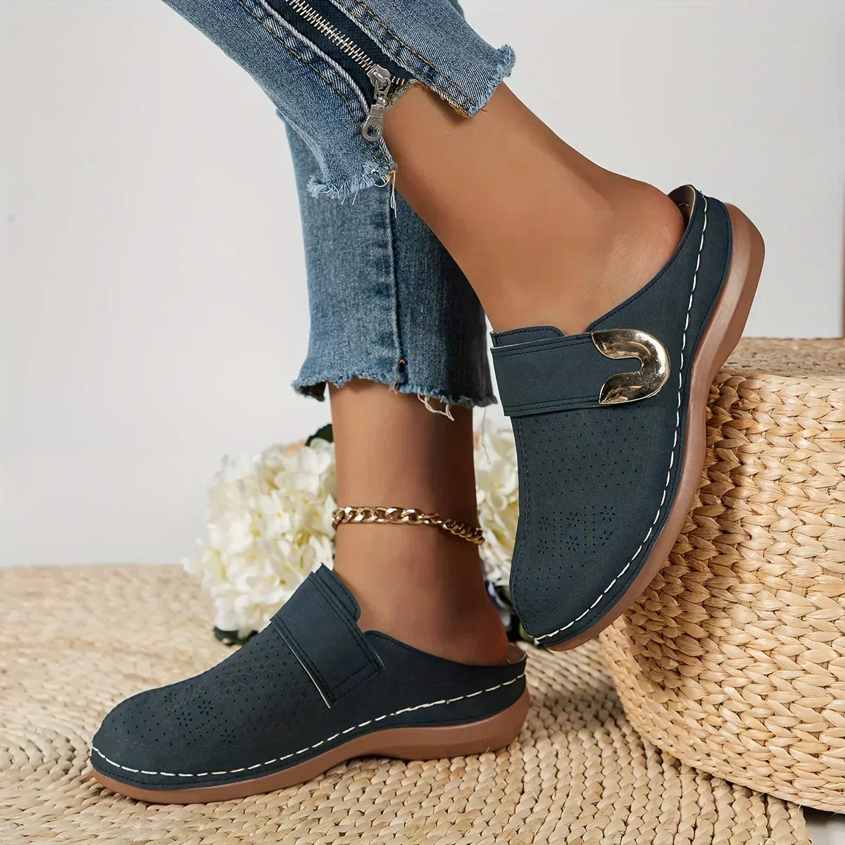 Sam - Sandalias de cuña elegantes con soporte