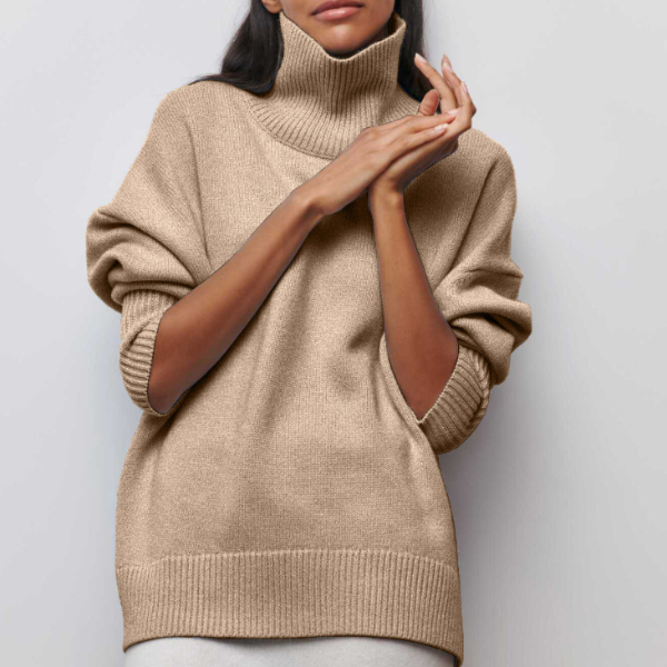 Elena | Relaxed Turtleneck Knit Sweater
