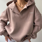 Sienna | Women Oversized Crossover Hood Lounge Hoodie