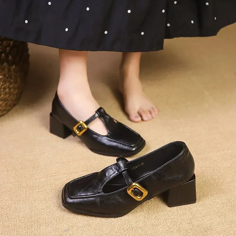Sapatos Mary Jane franceses Dorvanna