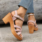 Monica- Relaxed Fit Summer Wedge Sandals
