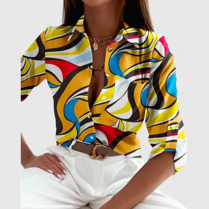 Lisette | Blusa elegante de manga comprida