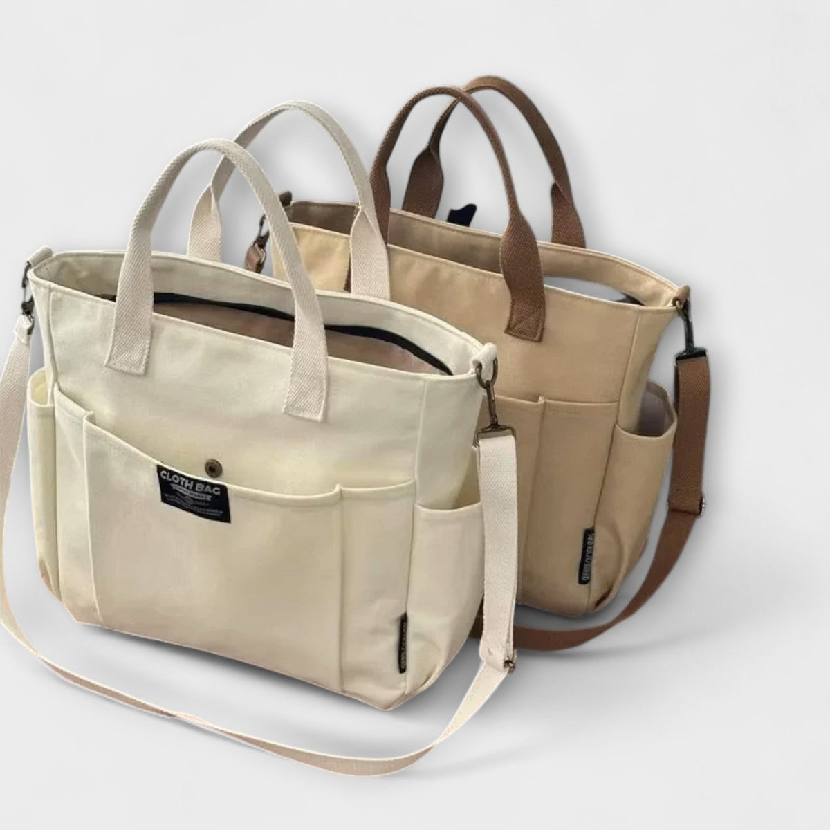 Olivia - Saco de mão minimalista em lona