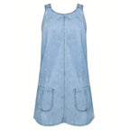 Saylor | Vestido com visual jeans e caimento confortável