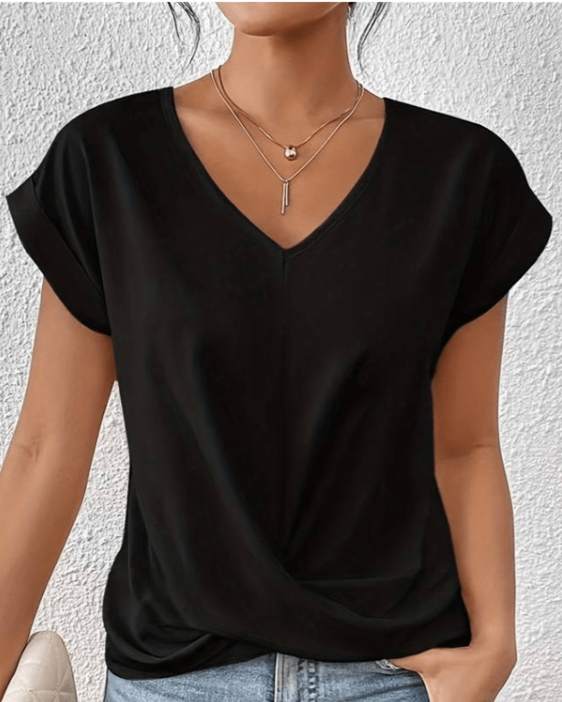 Maray | Top perfecto con cuello de pico