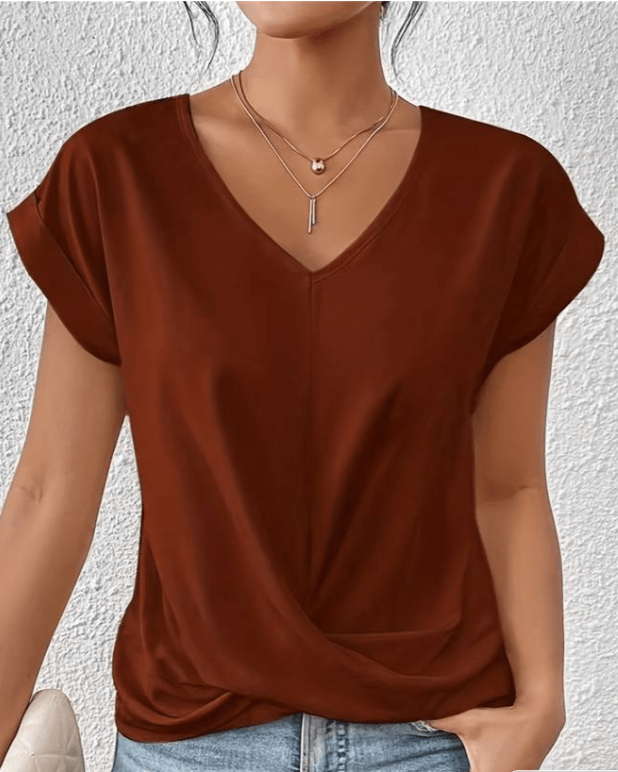 Maray | Top perfecto con cuello de pico