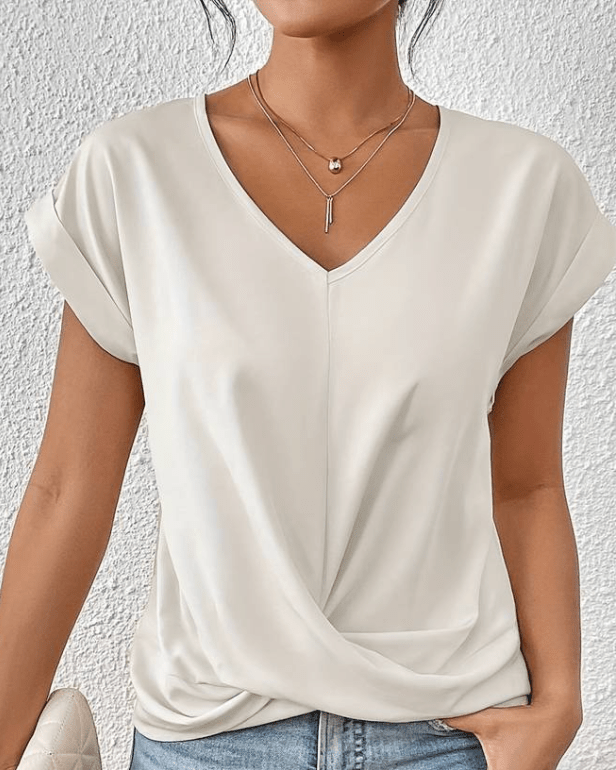 Maray | Top perfecto con cuello de pico