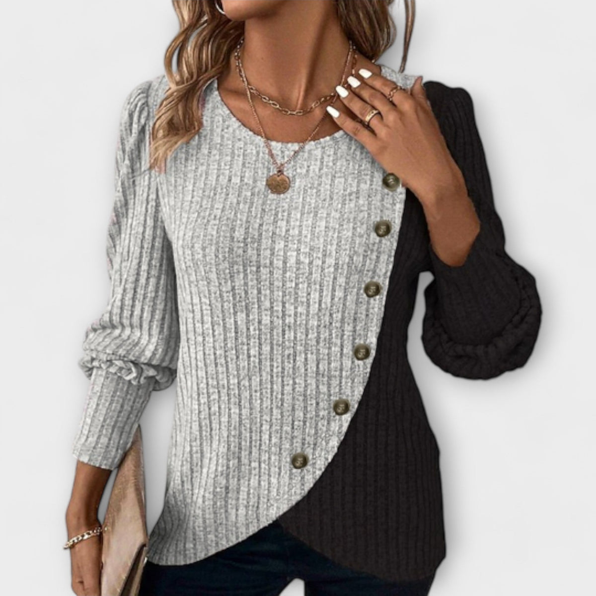 Xeraphine | Blusa de malha elegante
