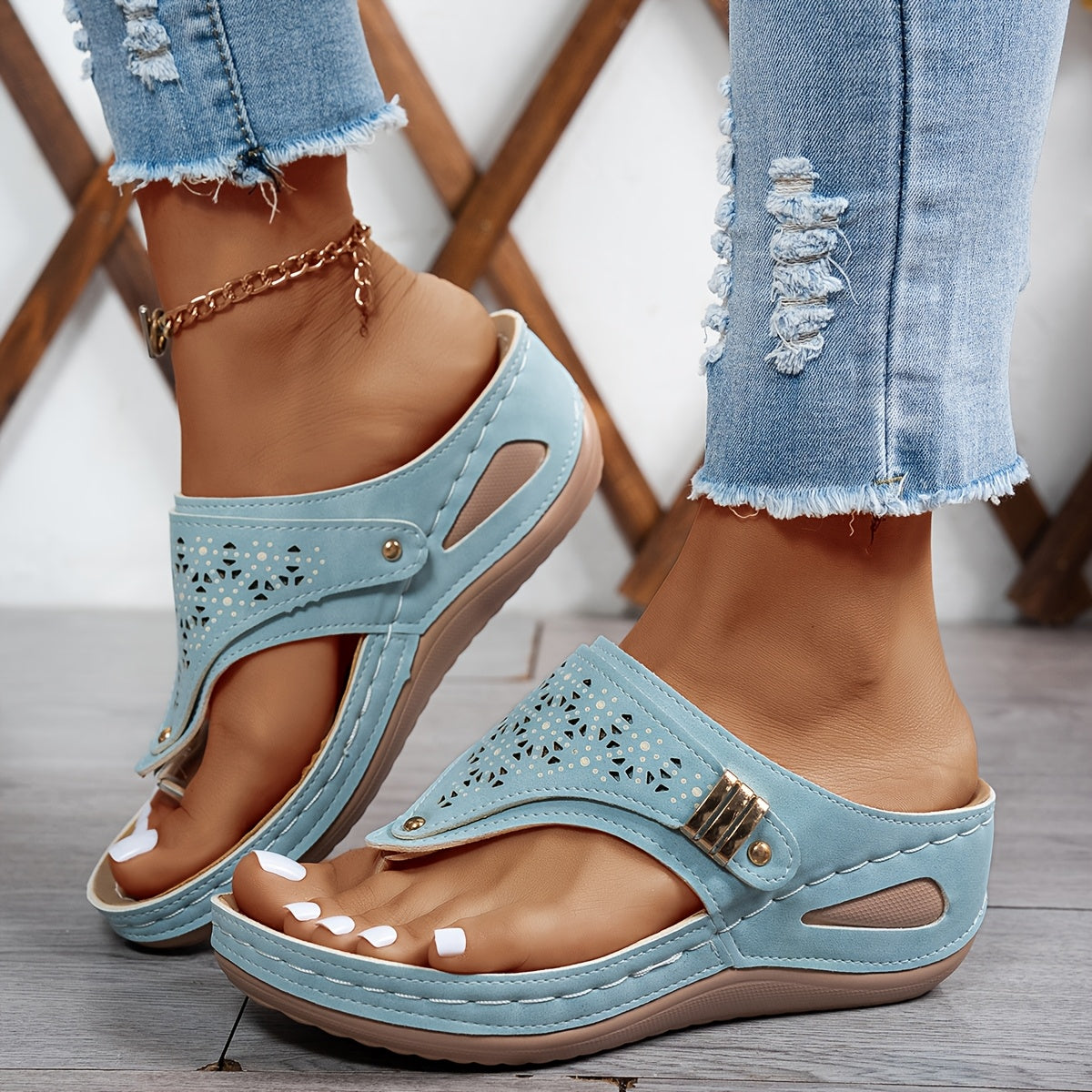 Wendy - Sandalias para caminar de ajuste relajado