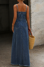 Savannah | Vestido largo vaquero de estilo vintage
