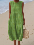 Vestido midi bordado Rose