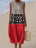 Jane Colorblock Midi Dress