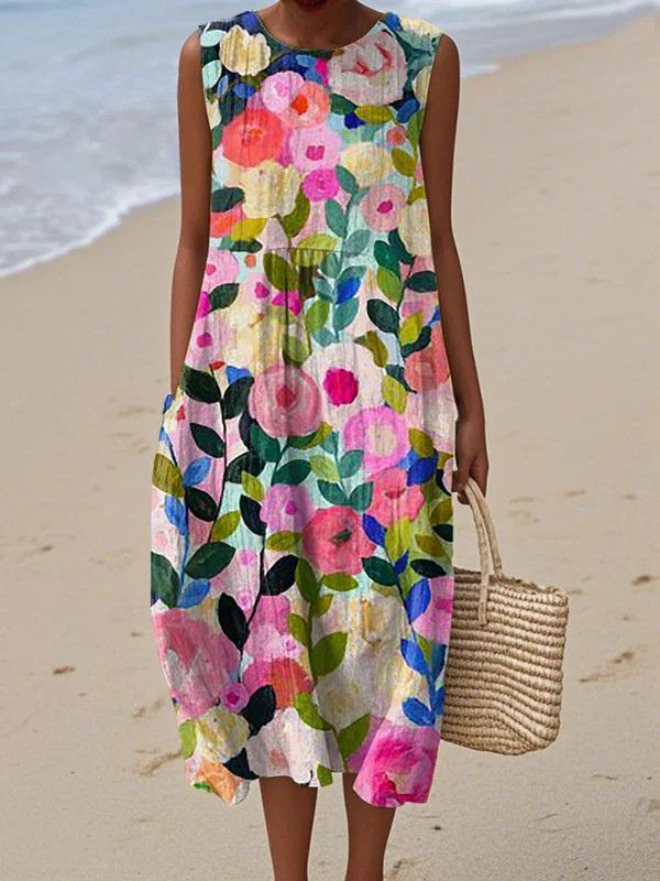 Vestido midi floral Ava