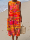 Faye Sunset Midi Dress