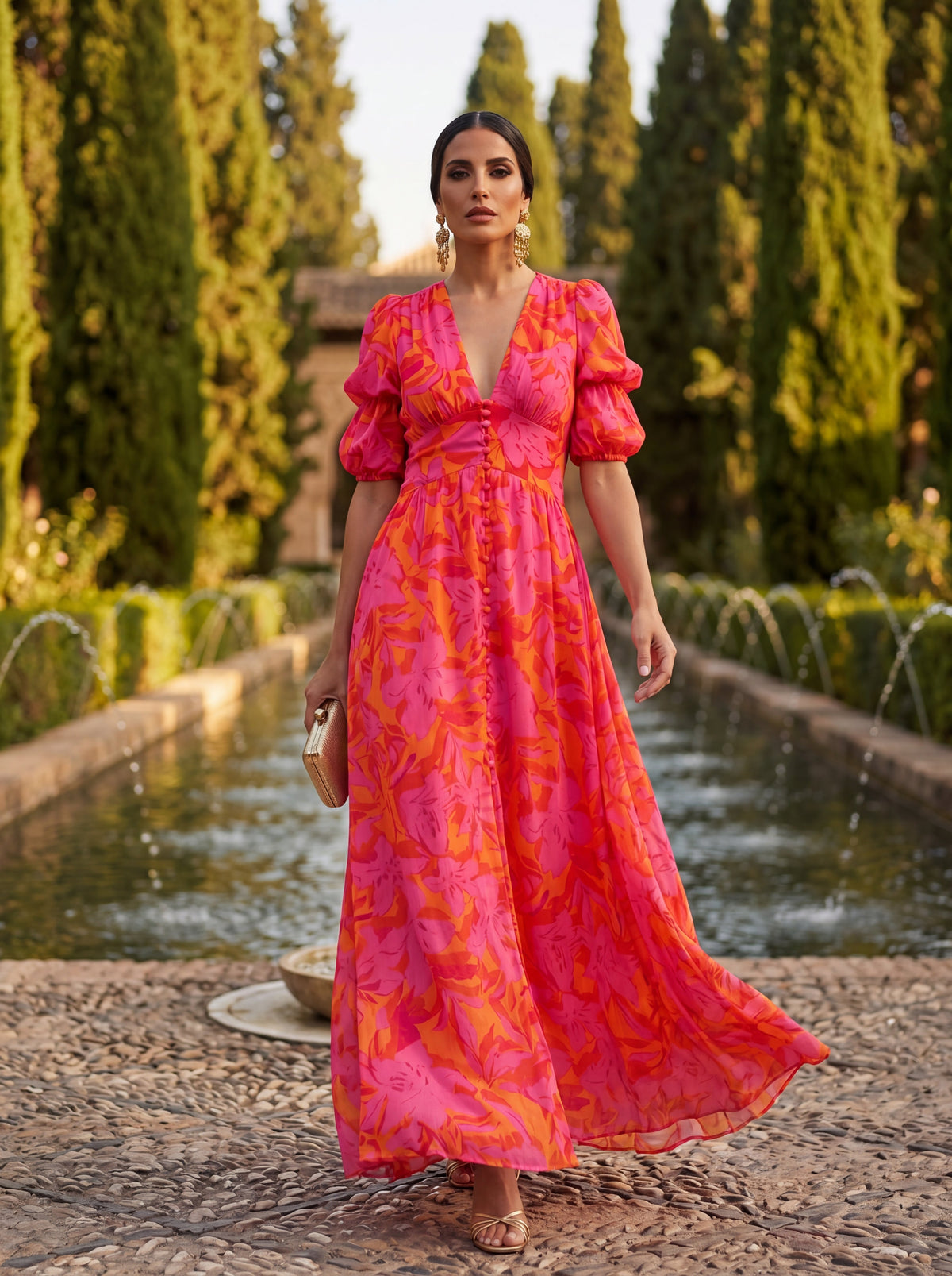 Olvera | Vestido largo elegante