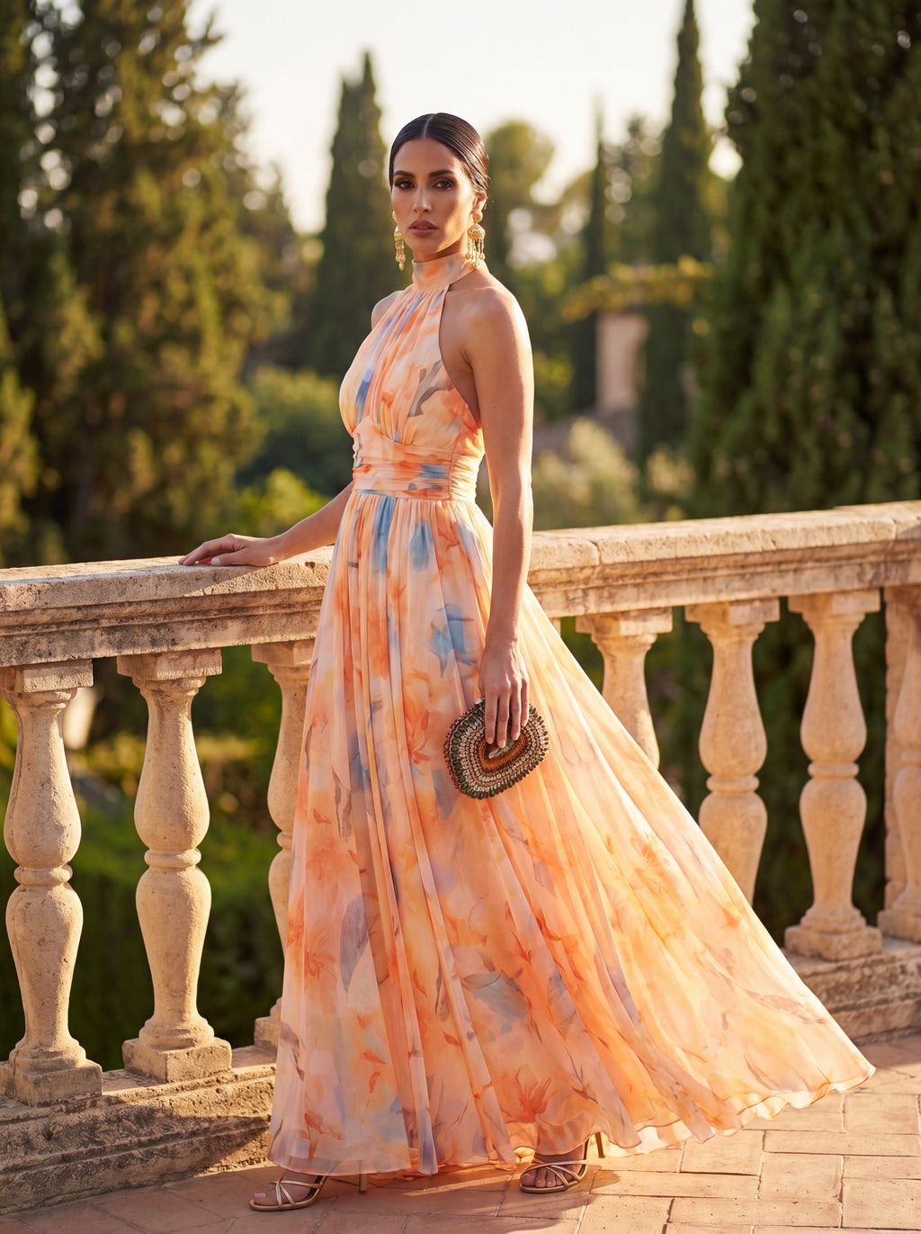Aurora | Vestido com gola frente única