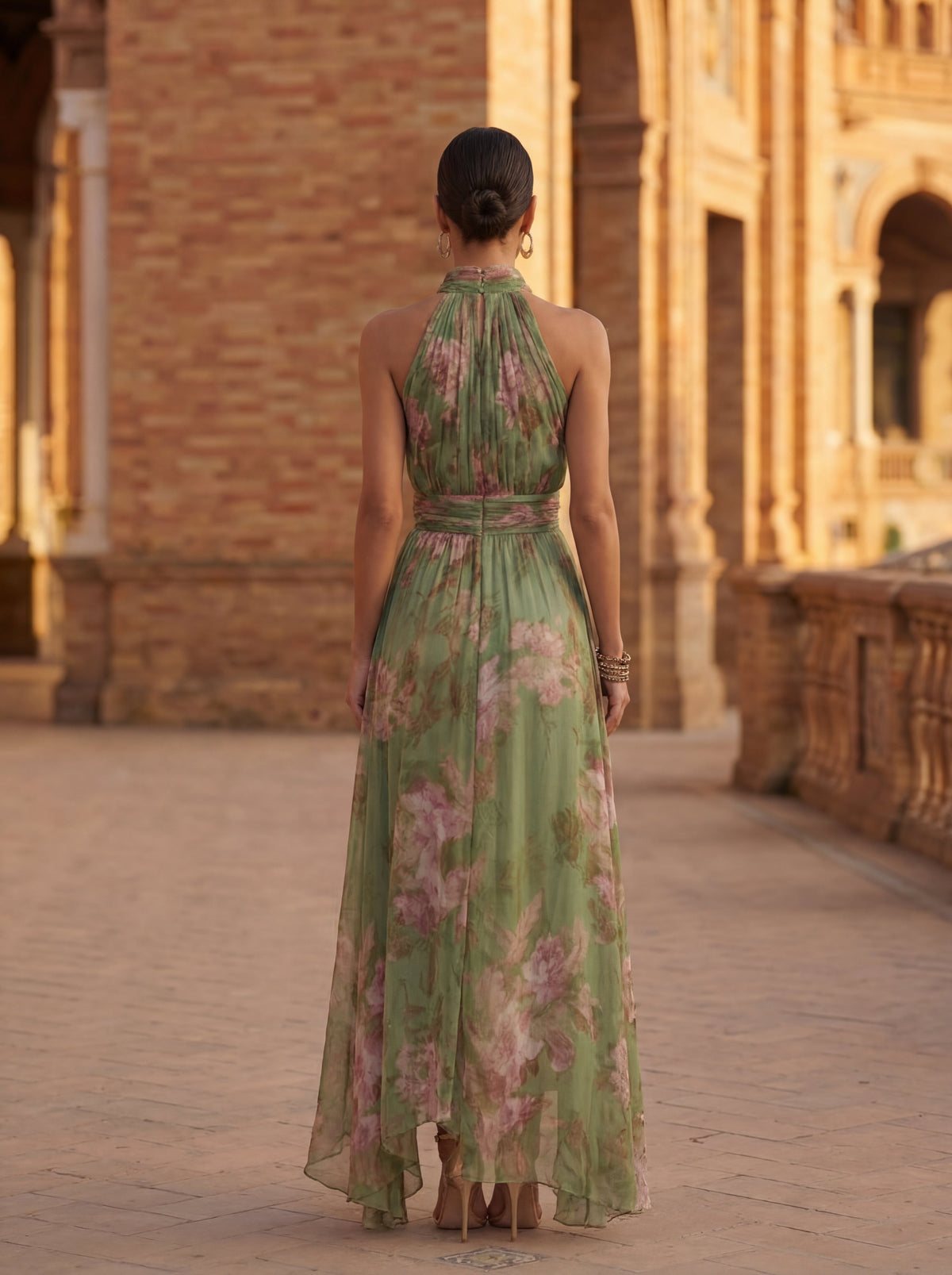 Olivia | Vestido maxi de chiffon