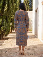 Medina | Vestido midi de mangas compridas