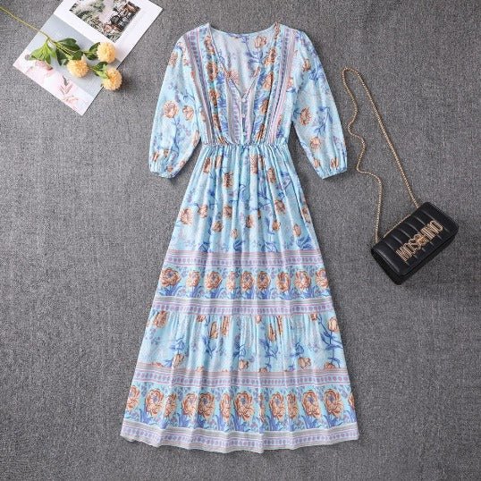 Marino | Vestido boho à beira-mar