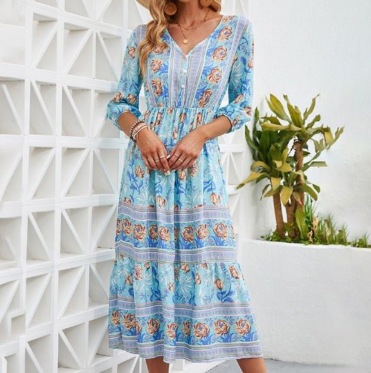 Marino | Vestido boho à beira-mar