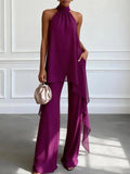 Conjunto lilás elegante de duas peças
